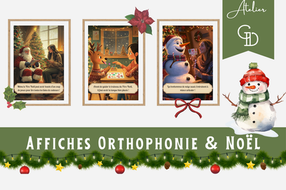Affiches Orthophonie &amp; Noël
