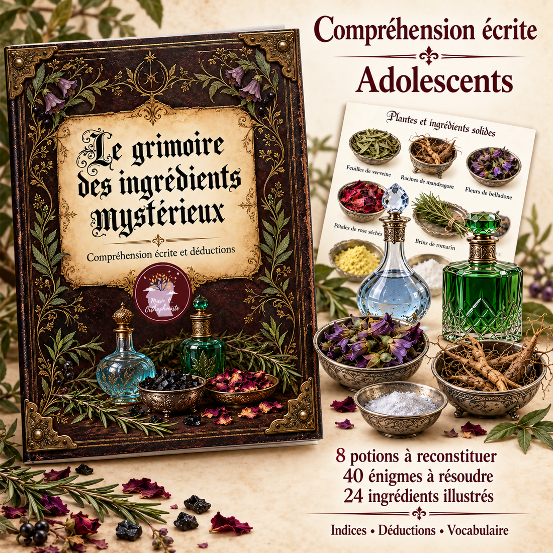 Le grimoire des ingrédients mystérieux
