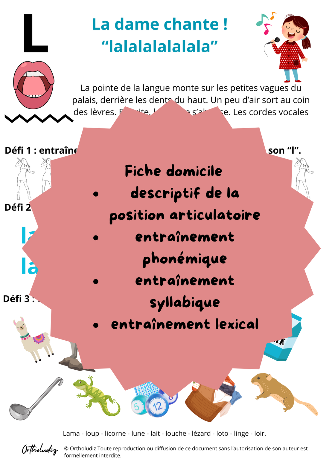 Fiche entrainement à domicile l initial