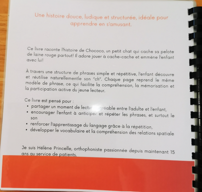LE LIVRE DU CHAT QUI TRAVAILLE LE SON "CH"
