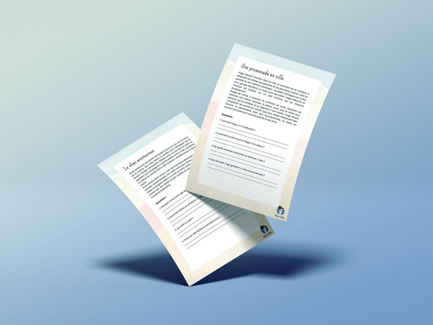 Les petites aventures ! Compréhension écrite - Textes courts et questions (PDF)