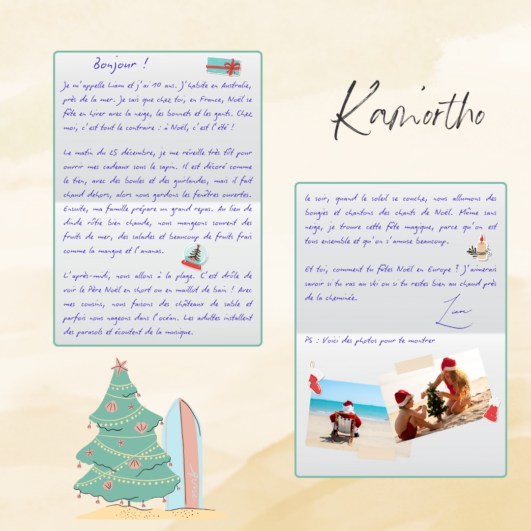 Lettre : Mon Noël en Australie