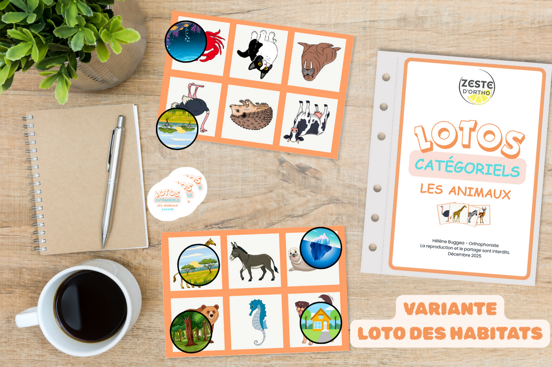 Lotos catégoriels des animaux