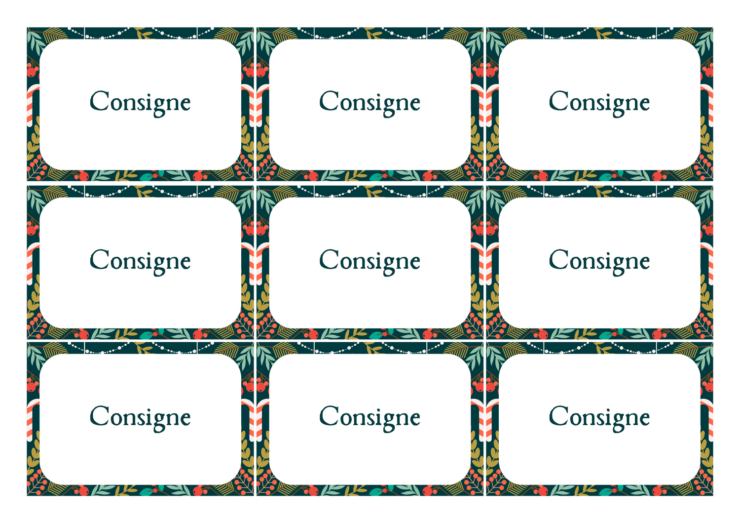 Template de cartes de Noël Canva