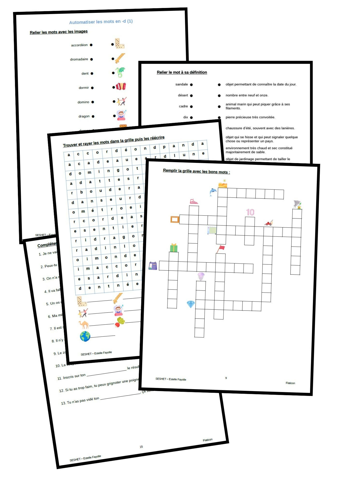 Automatiser les mots en b et en d