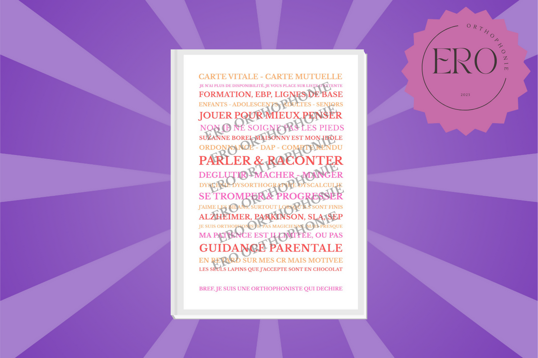 Affiche BREF JE SUIS ORTHOPHONISTE