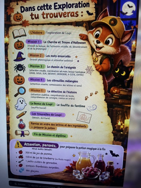 Les Explorations de Loupi - Activités ludiques pour apprendre en s&