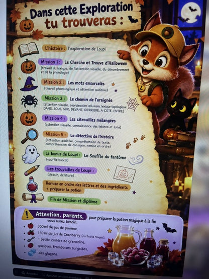Les Explorations de Loupi - Activités ludiques pour apprendre en s&