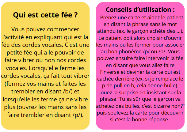 La fée des cordes vocales (ch-j, p-b, t-d, f-v, k-g)
