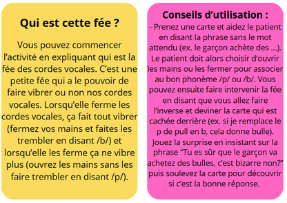 La fée des cordes vocales (ch-j, p-b, t-d, f-v, k-g)