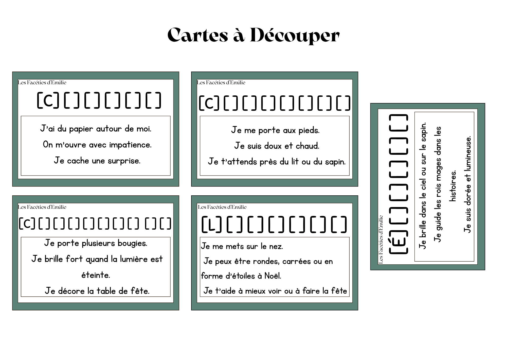 Littératie de Noël, activitées adaptées à la CAA