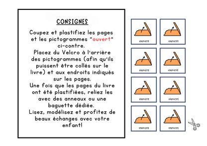 Livre Adapté en CAA, Adjectif "Ouvert"