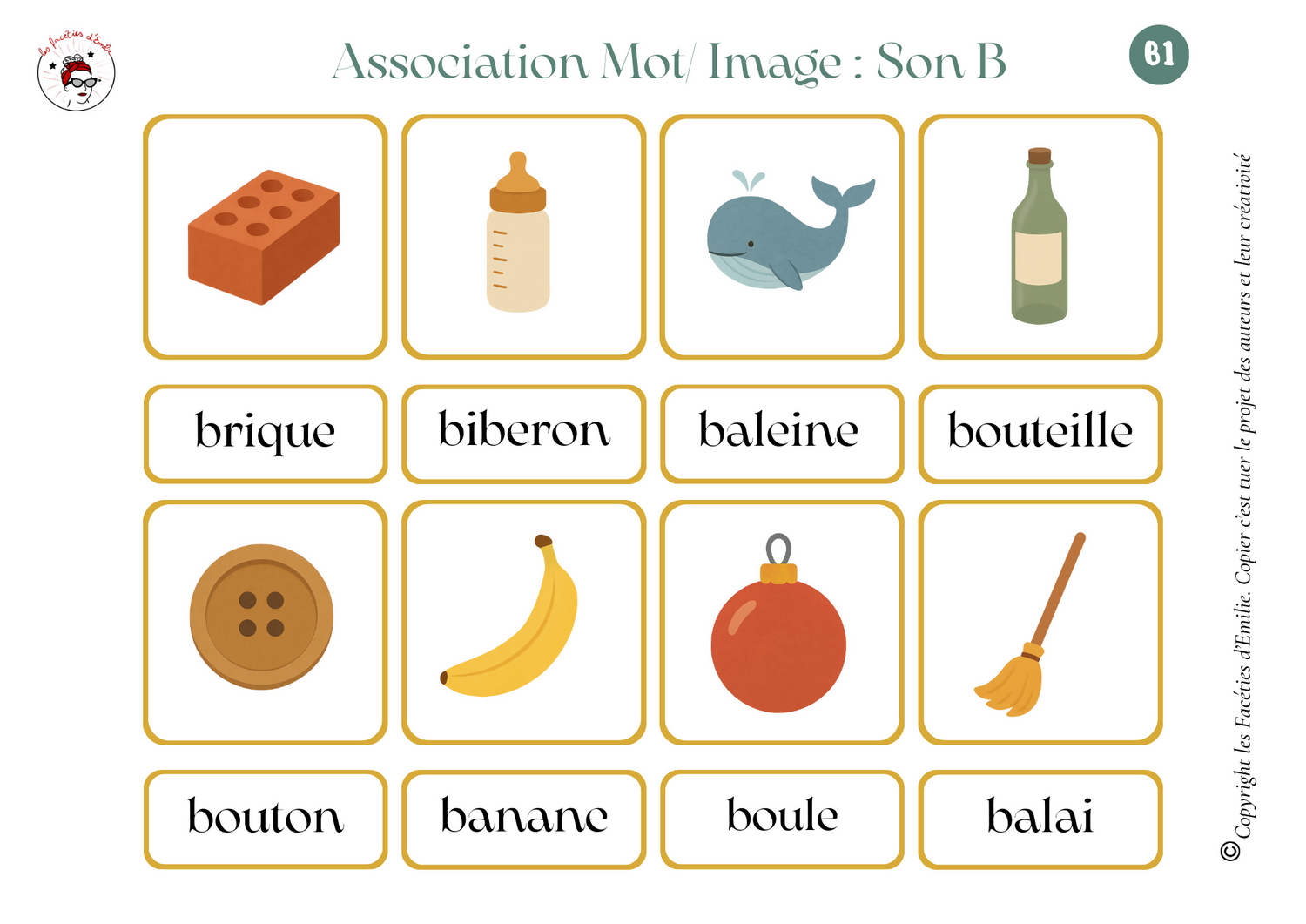 Phonologie : Association Mot Image par Son