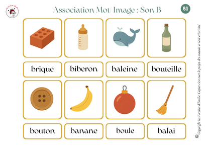 Phonologie : Association Mot Image par Son