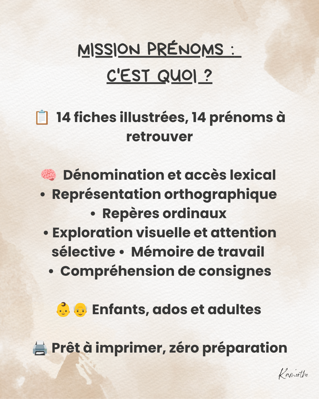 Mission prénoms