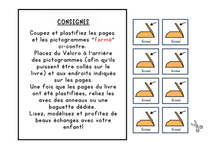 Livre Adapté en CAA, Adjectif "Fermé"