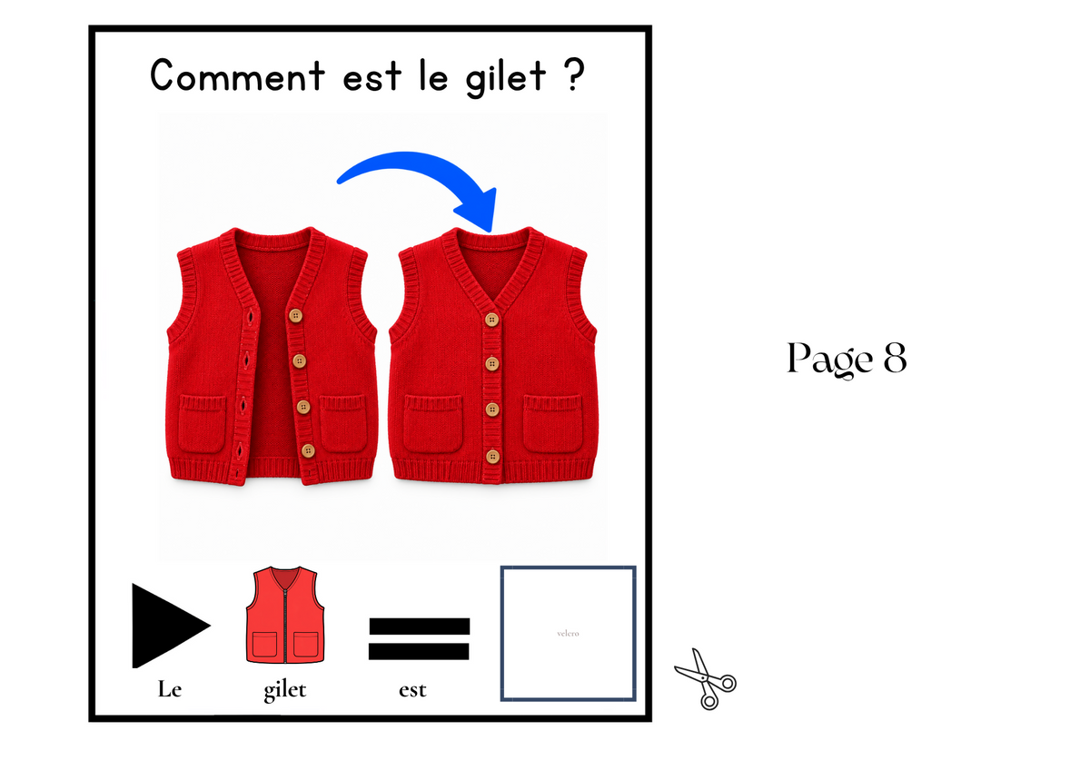 Livre Adapté en CAA, Adjectif "Fermé"
