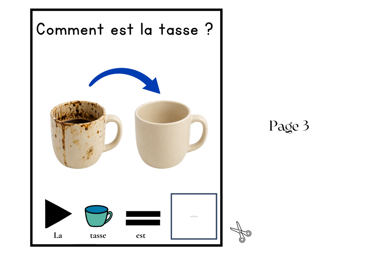 Livre adapté en CAA, Adjectif "Propre"