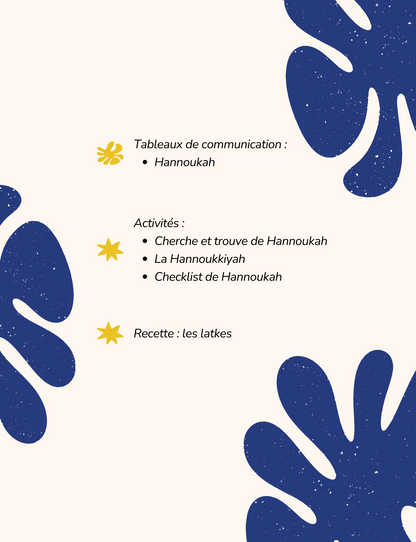 ECHANTILLON OFFERT Une année de CAA : Décembre (Noël + Hanoukkah)