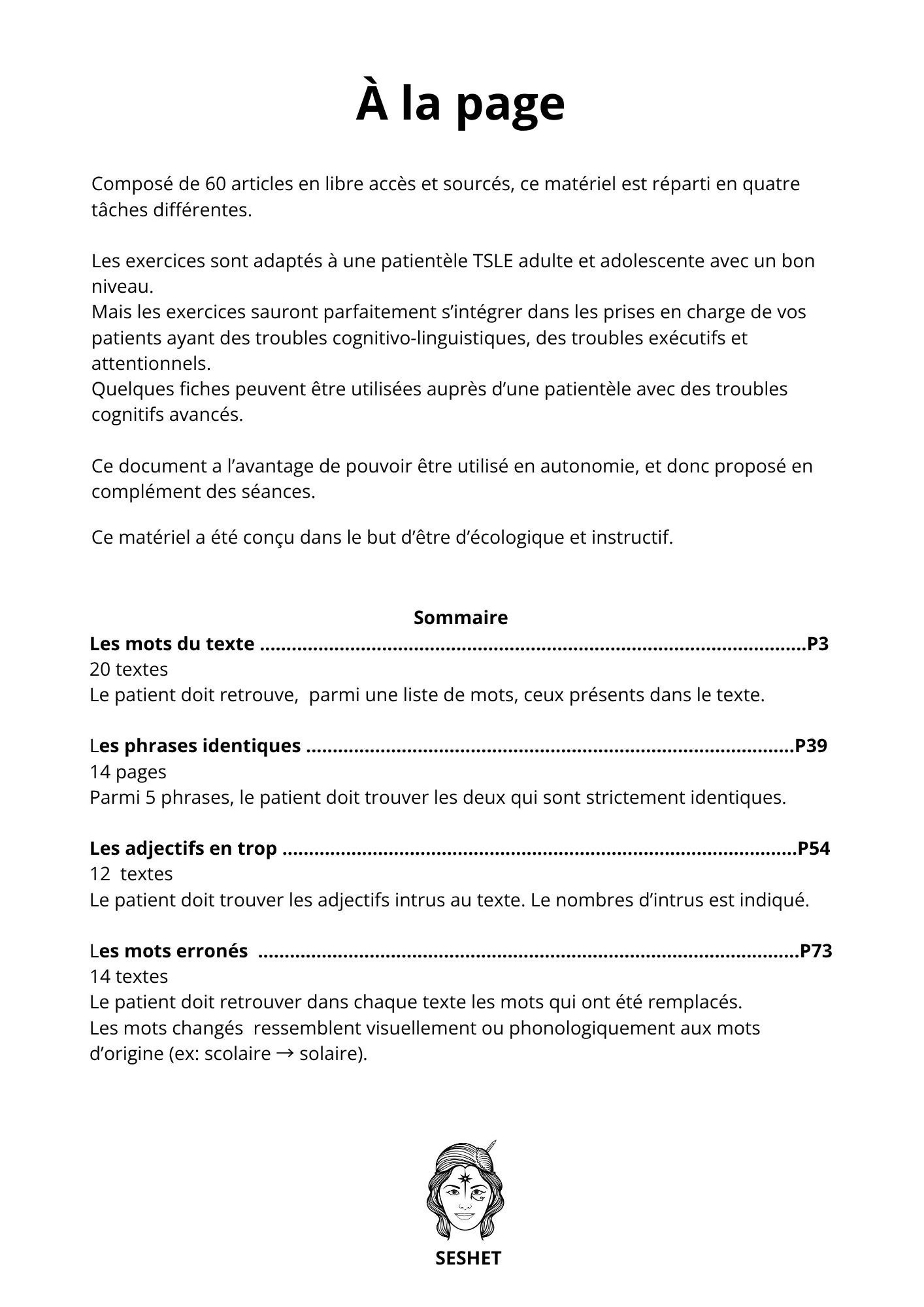 A la page (PDF)