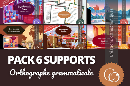 PACK 6 supports Orthographe grammaticale