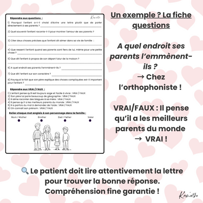 Lettre "Papa, maman, je vous aime"