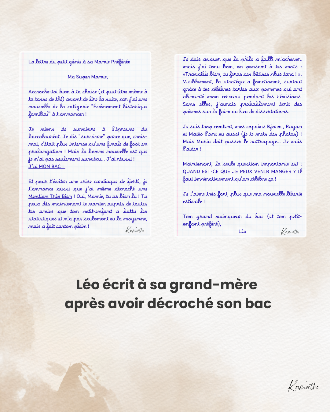 Lettre - J&
