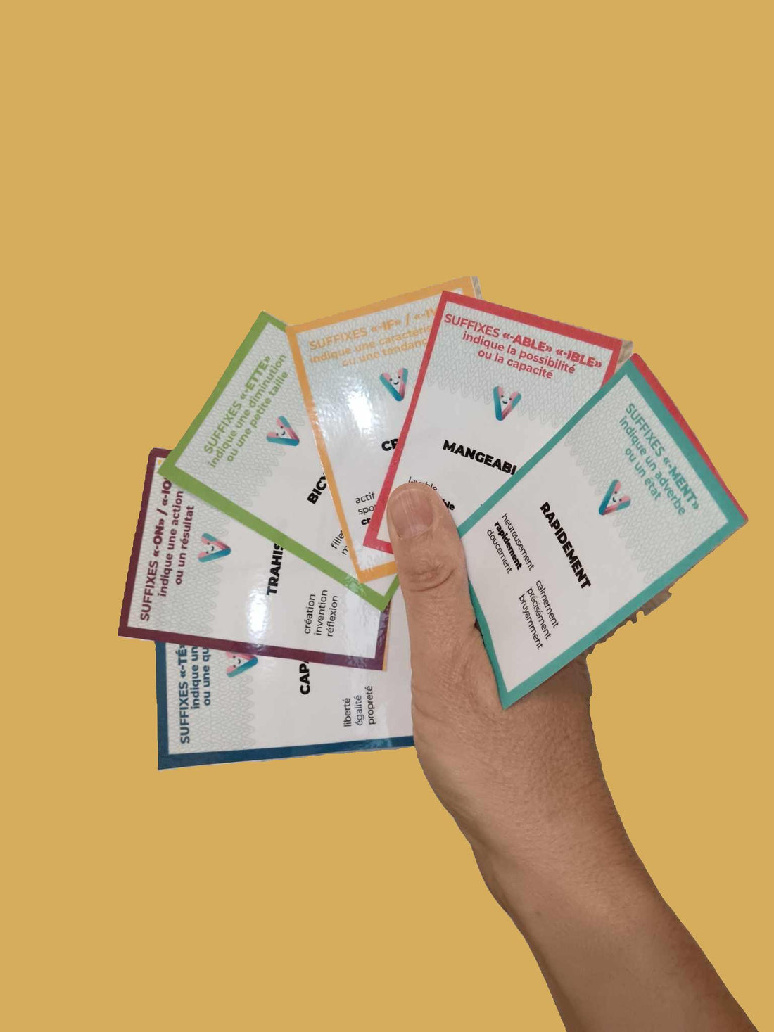 🧩 Jeu de 7 familles – Les suffixes