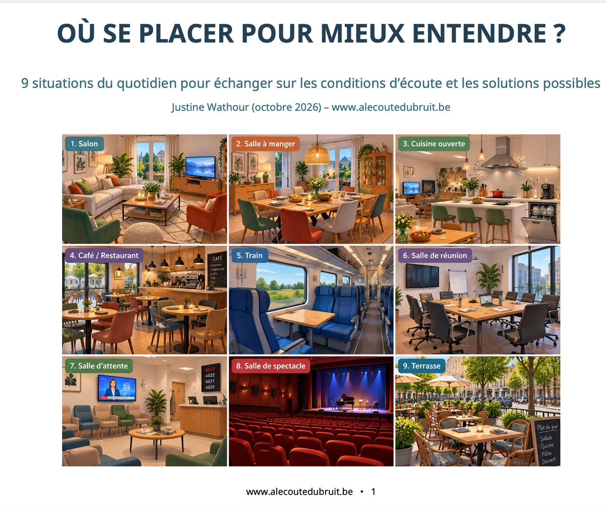 Ou se placer pour mieux entendre ?