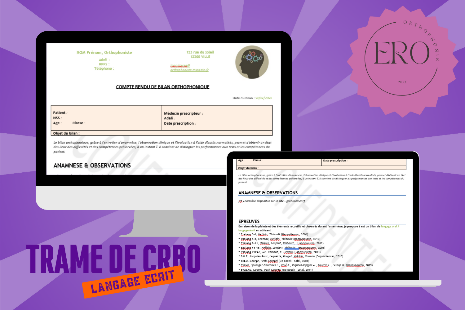 Trame de CRBO [Langage écrit] - version 1