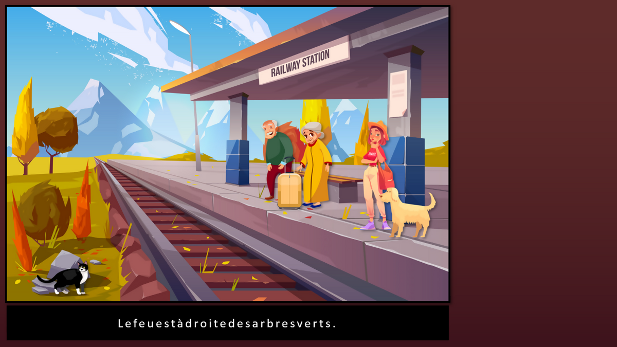 Il se passe des choses sur le quai de la gare