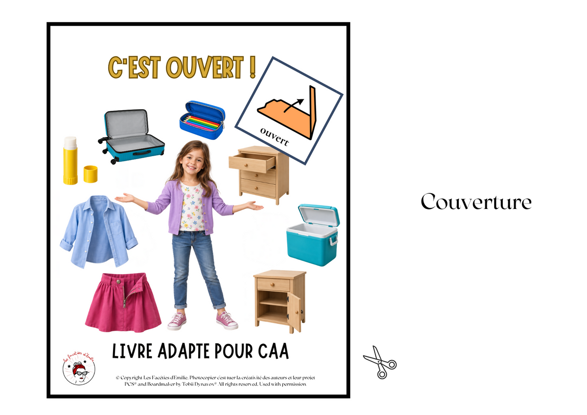 Livre Adapté en CAA, Adjectif "Ouvert"