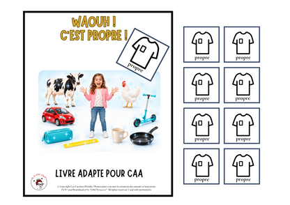 Livre adapté en CAA, Adjectif "Propre"