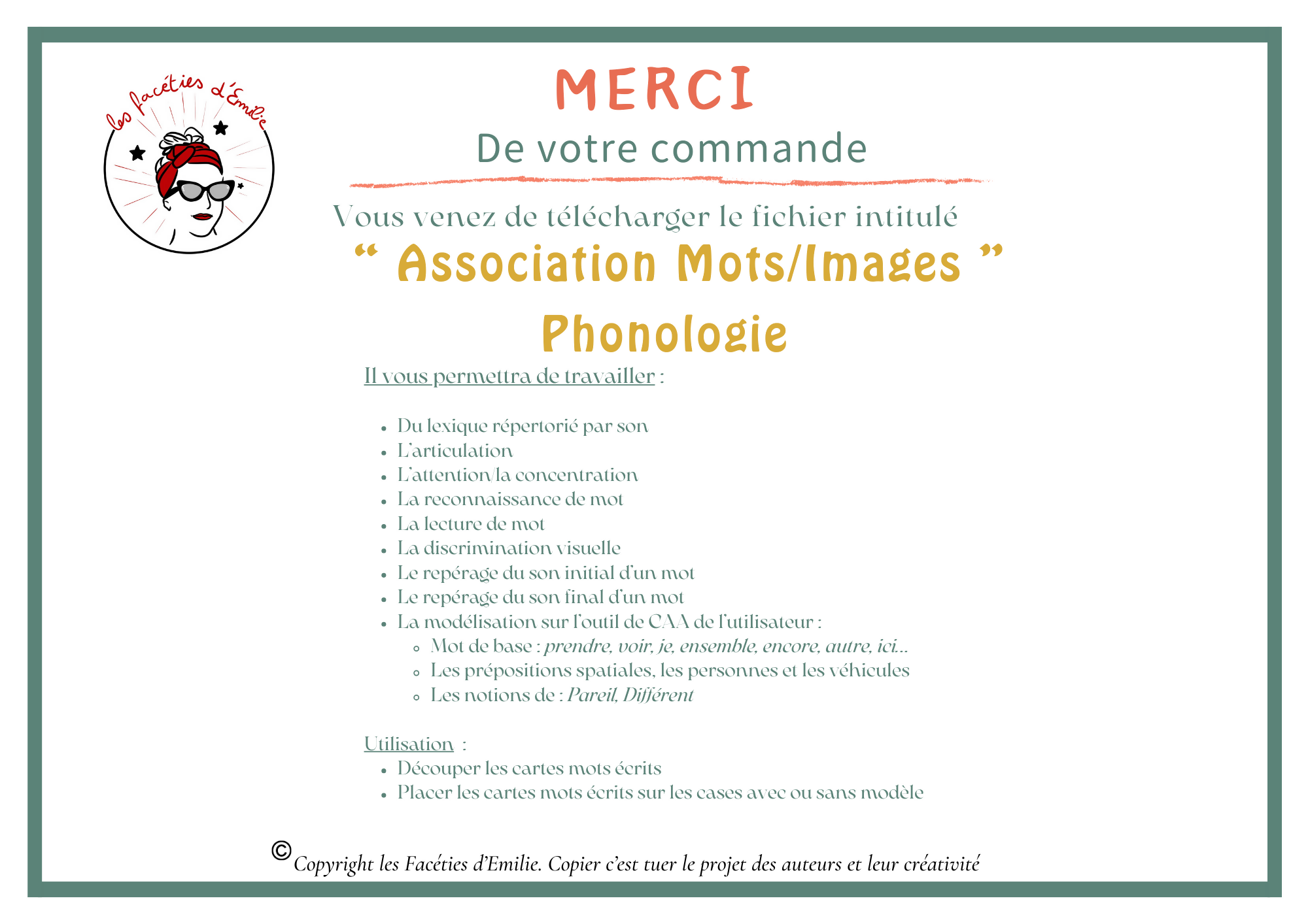 Phonologie : Association Mot Image par Son
