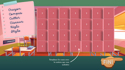 A la recherche des fournitures scolaires - GRATUIT