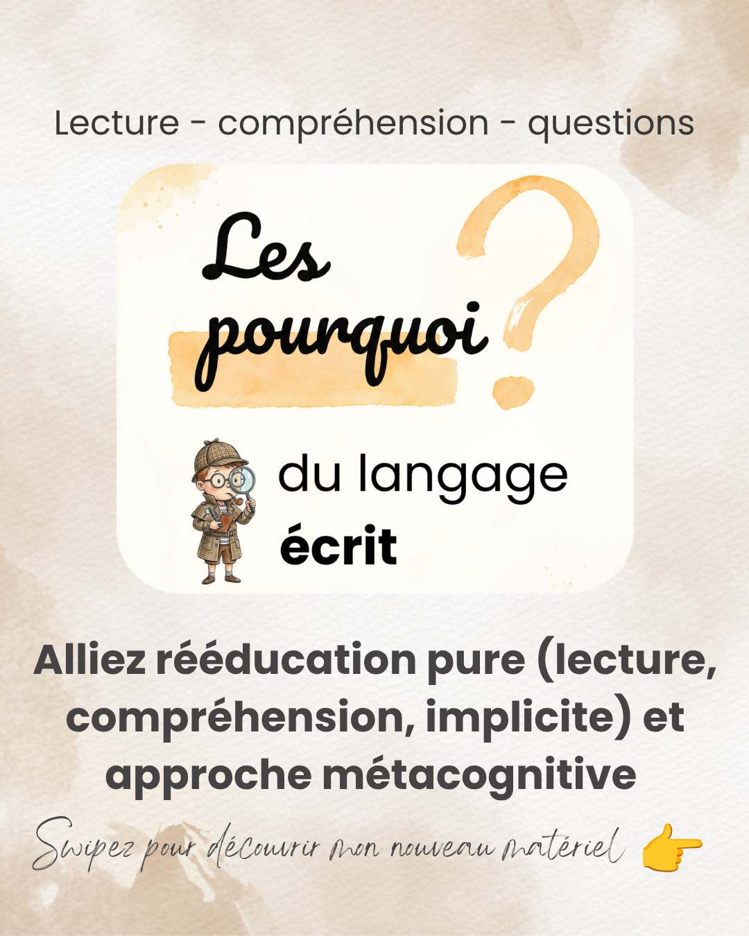 Les Pourquoi ? Du langage écrit