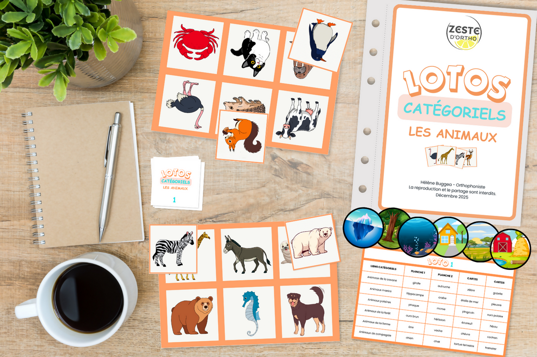 Lotos catégoriels des animaux