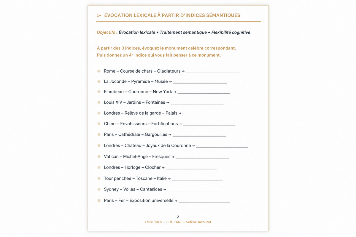 EMBLÈMES - Fiche gratuite